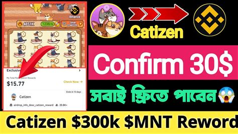 Confirm Profit Binance Web New Offer Catizen K Mnt