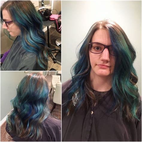 Blue Tones Balayage Blue Tones Dreadlocks Hairstyles Long Hair