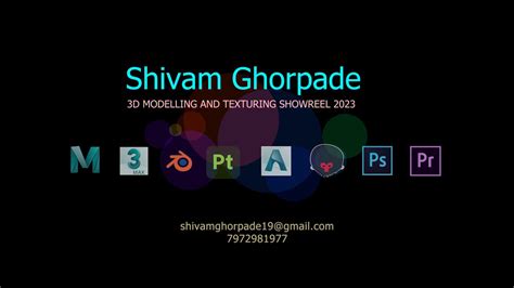 Modelling And Texturing Showreel 2023 Shivam Ghorpade YouTube