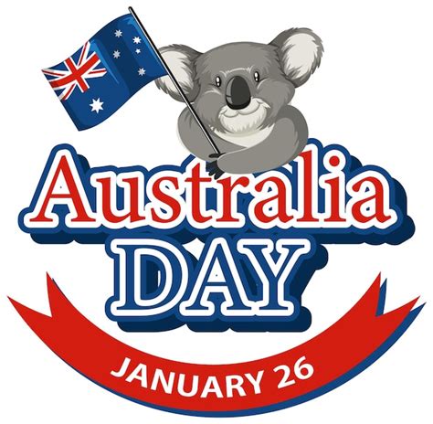 Feliz dia da austrália banner Vetor Premium