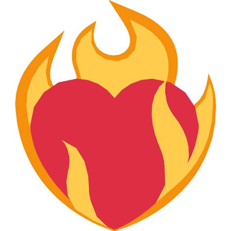 Heart On Fire Vector SVG Icon SVG Repo