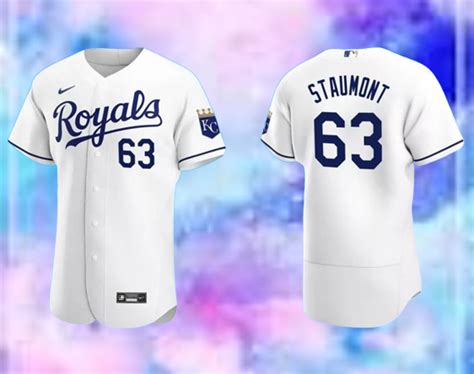 Men S Kansas City Royals 63 Josh Staumont Flex Base Cool Base ALL