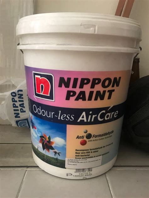 Nippon Paint Odour Less Aircare 18litres 145 N1 White Furniture