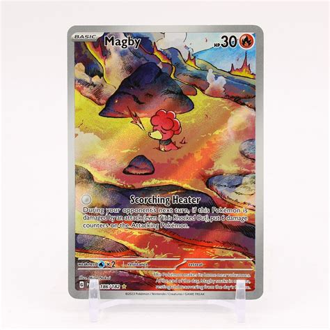 Magby Paradox Rift Illustration Rare Pokemon Nm Mint Ebay