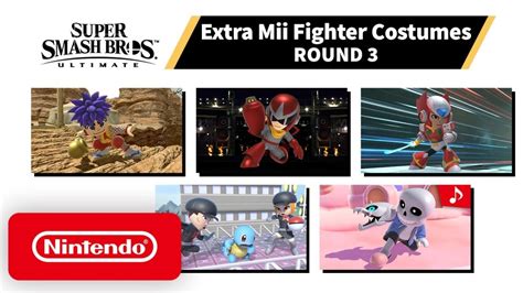 Super Smash Bros Ultimate Video Mii Fighter Costumes 3 Nintendo