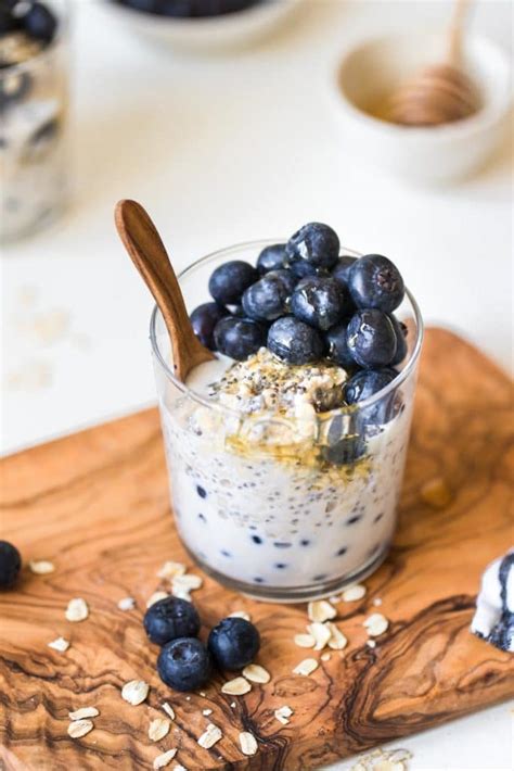 Overnight Blueberry Oats Vegan Dairy Free Options Krolls Korner