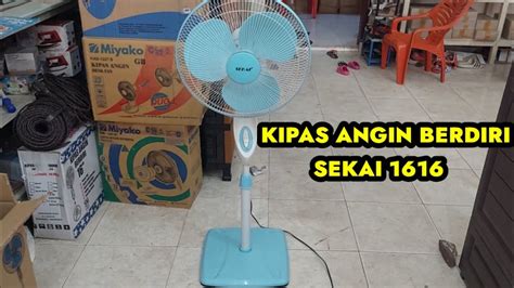 Stand Fan Sekai Kipas Angin Berdiri Sekai Sfn Biru Muda