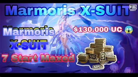 Marmoris X SUIT Opening 130 000 7star Maxed New X SUIT PUBG Mobile