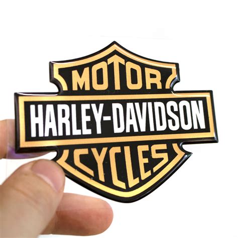 Adesivo Harley Davidson Resinado Para Moto Carro Notebook Logo 10