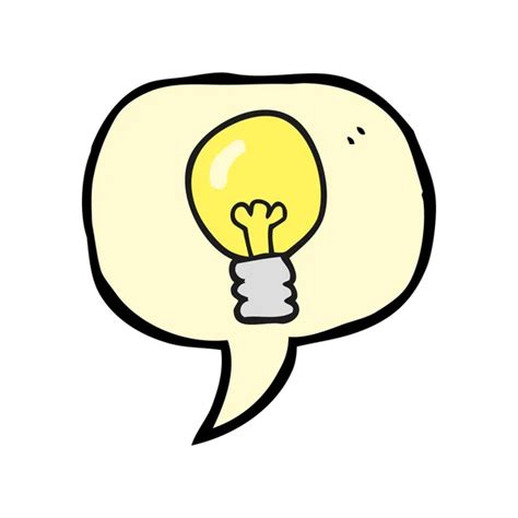 Speech Bubble With Light Bulb Stock Vector Mhatzapa