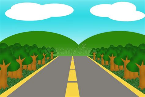 Road Cartoon Stock Illustration Illustration Of Road 47341889