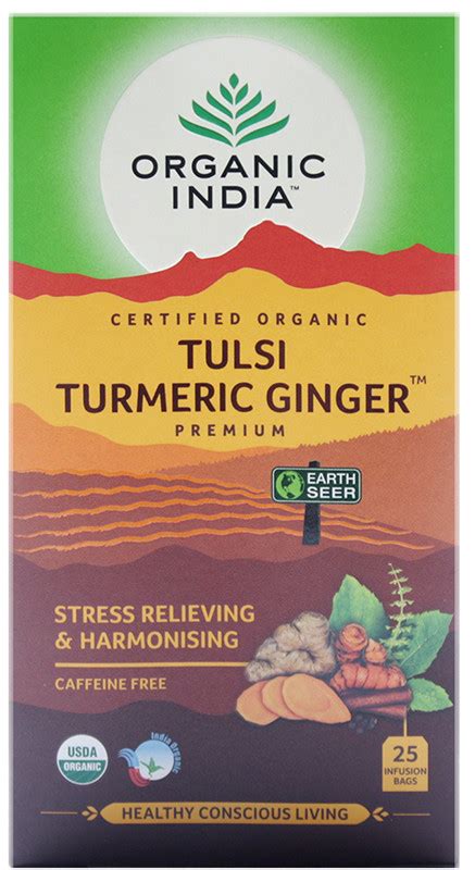 Buy Organic India Tulsi Turmeric Ginger Tea Online Faithful To Nature