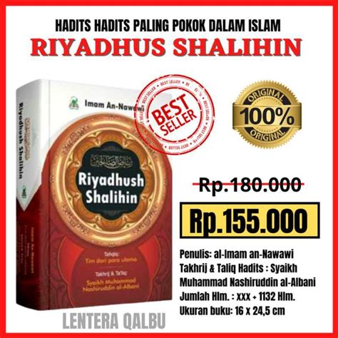 Promo Kitab Riyadhus Shalihin Hadits Pilihan Lengkap Ibadah Aqidah