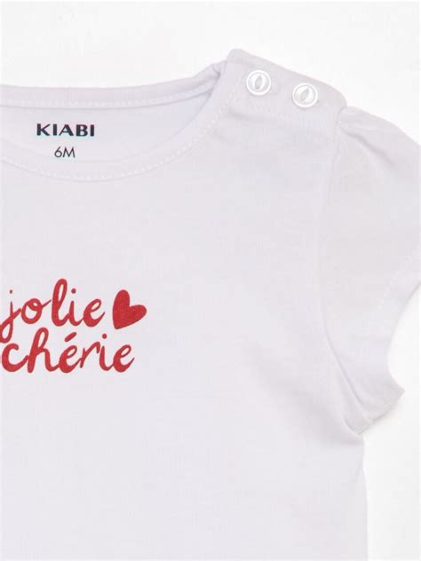 Tee shirt imprimé message Blanc Kiabi 2 00