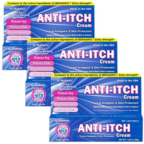 Buy Dr Sheffield Santi Itch Cream With Histamine Blocker 1 25 Oz 3 Online At Desertcartindia