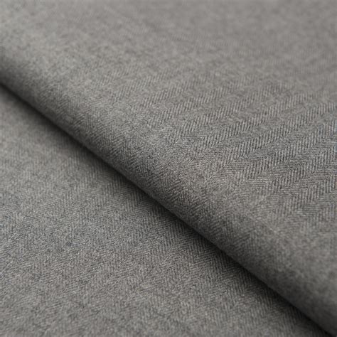 Dark Grey Herringbone Jay Fabric