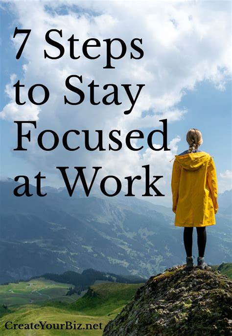 How To Stay Focused At Work Focus At Work Stay Focused Blogging For