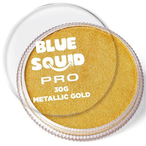 Schminke Face Paint Und Bodypaint Metallic Gold 30g Von Blue Squid