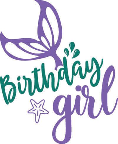 Mermaid Birthday SVG