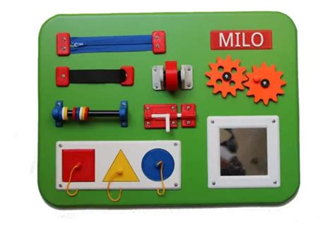 Tablero Didáctico Montessori Panel Sensorial Estimulación