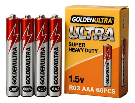Radio A Pilha Goldenultra É Bom - Pilhas Aaa Palito Golden Ultra Caixa Super Hyper 60 Unidades | MercadoLivre