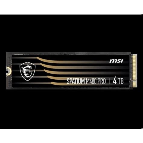 MSI SPATIUM M480 PRO 4TB PCIe 4 0 M 2 NVMe SSD Price In BD UCC