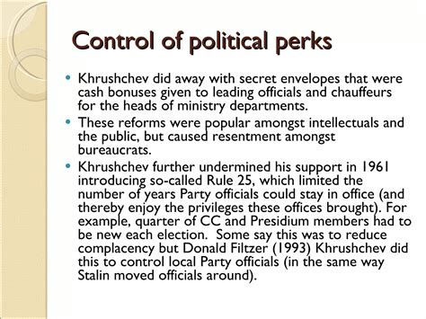 Political And Social Reforms Of Khrushchev | PPT