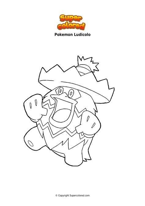 Dibujo Para Colorear Pokemon Ludicolo Supercolored