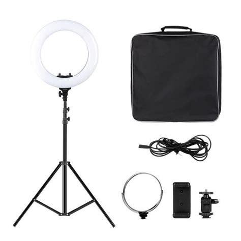 CRAPHY Ring Light 14 Pouces 40W Kit Anneau Lumineux LED Lampe