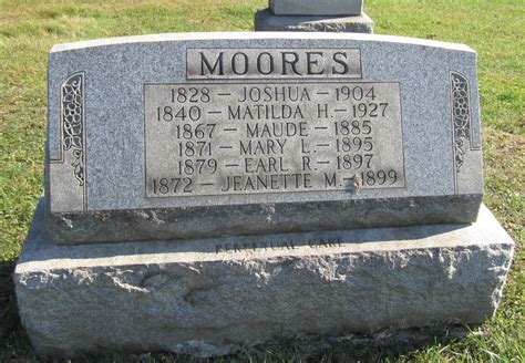 Joshua Moores 1828 1904 Find a Grave äreminne