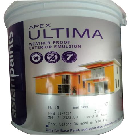 Asian Apex Ultima Weather Proof Exterior Emulsion Ltr At Rs