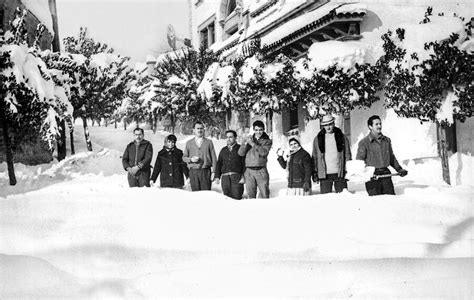 Imágenes 60 años de la gran nevada de Barcelona que permitió esquiar