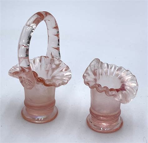 Fenton For Levay Velva Rose Minis