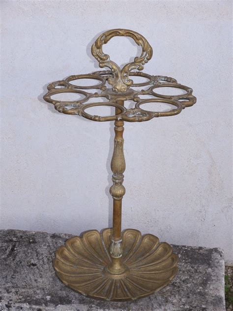 ANCIEN PORTE CANNES Ou PARAPLUIES En BRONZE MASSIF STYLE ART NOUVEAU