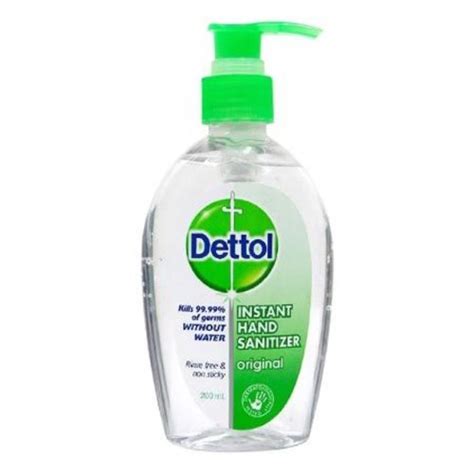 Dettol Original Instant Hand Sanitizer 200ml Protection On The Go