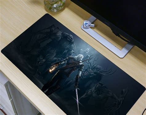 Discount FFFAS 80x40cm Gaming Mouse Pad Big The Witcher Wild Hunt