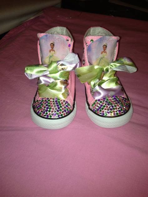 Princess Tiana Custom Shoes By Littledivasbowtiqus On Etsy Princess