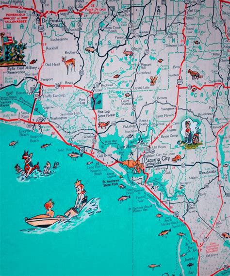 Florida Panhandle Beaches Map - Map Of Florida Panhandle Beaches ...