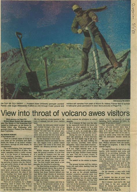 History Of Geology On Twitter May 2 1980 On Top Of Old Smokey