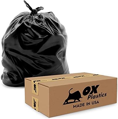 Amazon Ox Plastics Trash Can Liners Bags Gallon Capacity