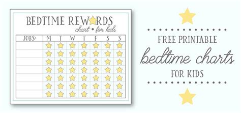 Free Printable Bedtime Chart