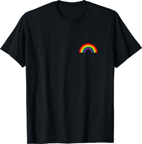 Gay Pride Stuff Rainbow Pocket Lgbt Pride Parade Cotton T Shirt