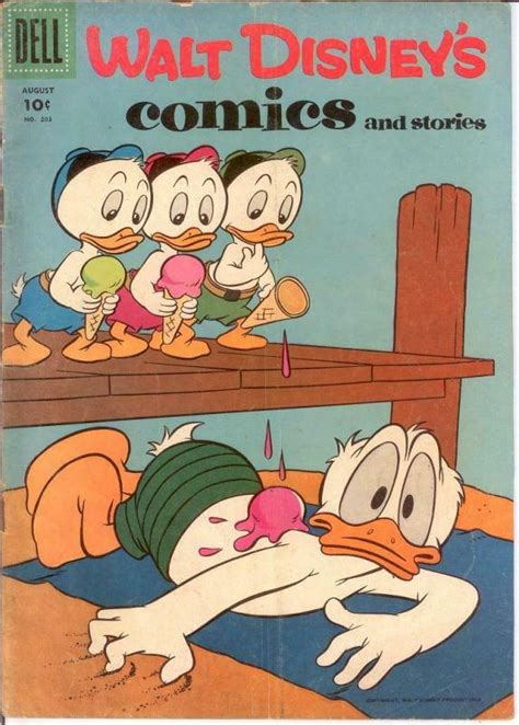 Walt Disneys Comics And Stories 203 Vg Aug 1957 Comics Book Comic