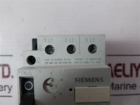 Siemens 3vu1340 1nl00 Motor Protection Circuit Breaker Aeliya Marine