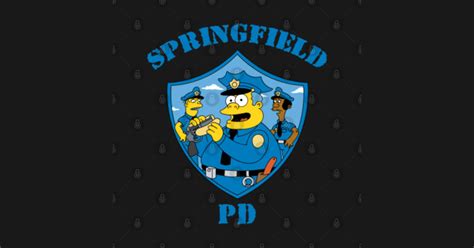 Simpsons Springfield Police Pd Simpsons T Shirt Teepublic