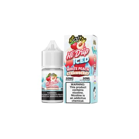 Hi Drip Salts Ice Series White Peach Strawberry Ice Cigis Y Punto