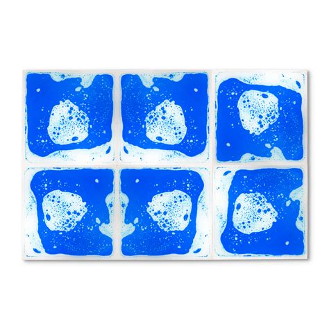 blue liquid floor tile    sensory hub