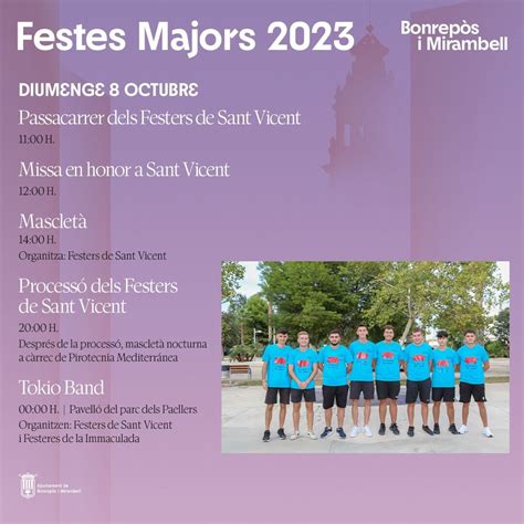 FESTES MAJORS 2023 Ajuntament de Bonrepòs i Mirambell