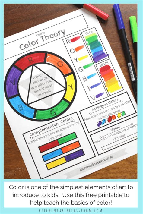 Basic Color Theory Printable Scyap Worksheets Library