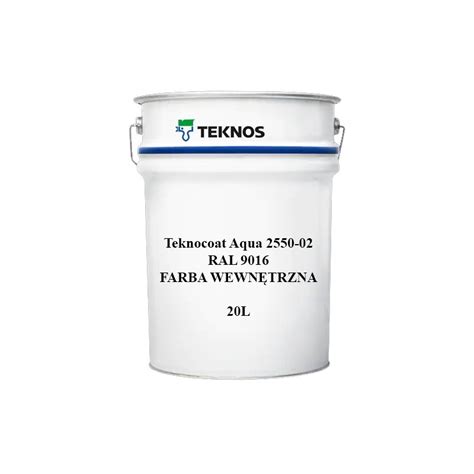 Biała farba TEKNOS Teknocoat Aqua 2550-02